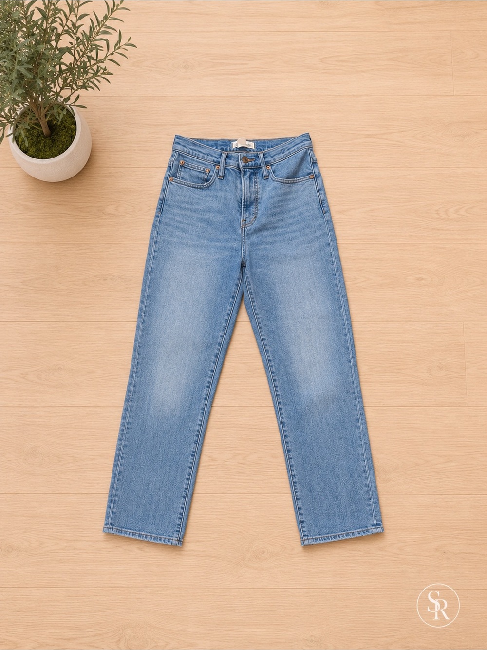 Madewell 90s Straight Jeans US 2 25 Light Wash Denim MSRP $148